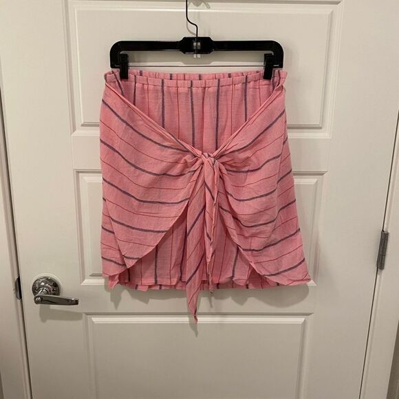 Anthropologie Holding Horses Striped Tie-Front Mini Skirt. Multicolor. Medium. - Picture 4 of 11